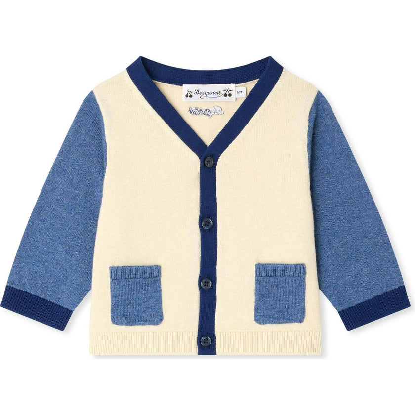 BONPOINT Tahiel Cardigan - Ra Blanc Lait