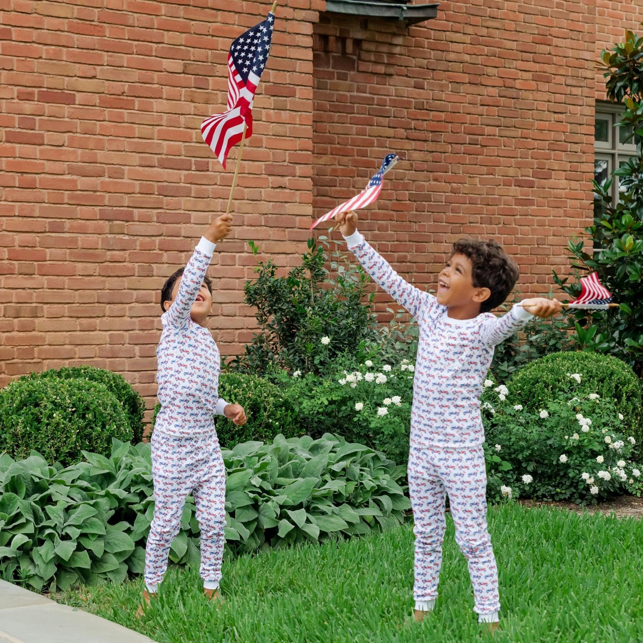 Bradford Boys' Pajama Pant Set - Patriotic Jeeps