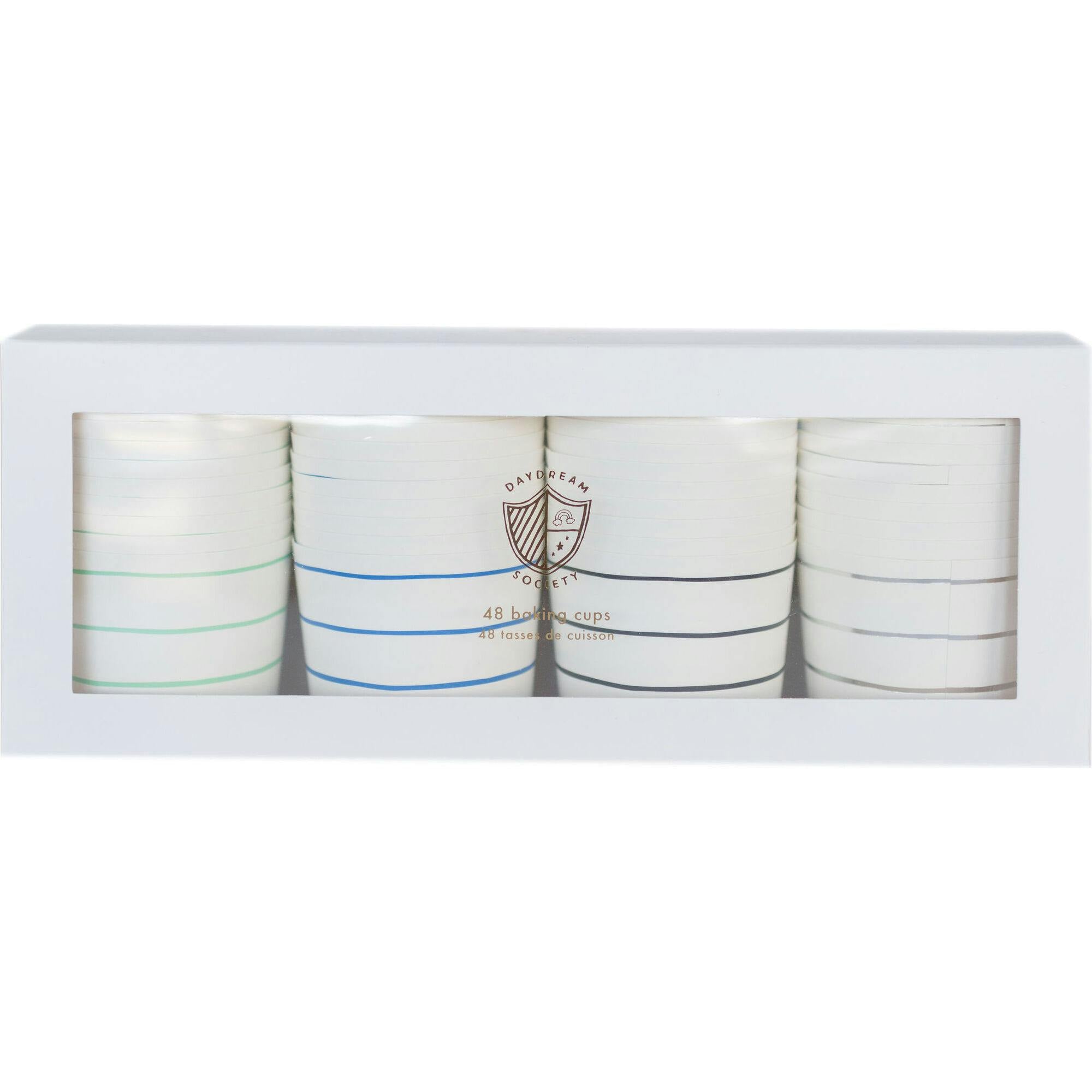 Cool Palette Frenchie Striped Baking Cups