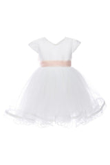 White Satin Ribbon Dress