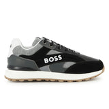 Black Branded Athletic Sneakers