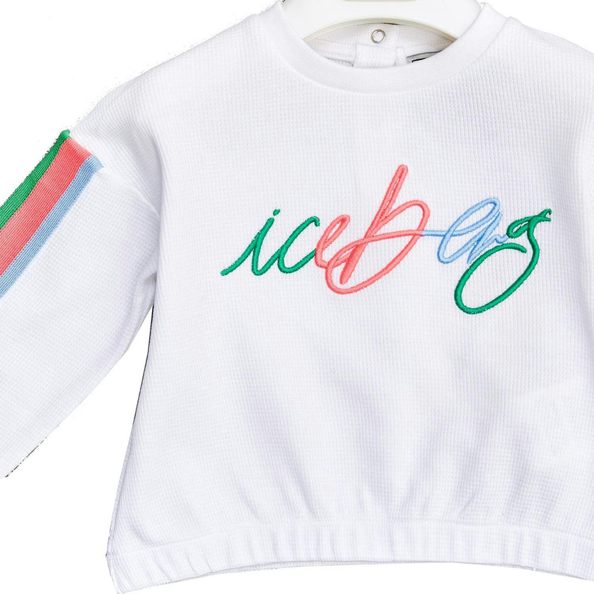 ICEBERG Pastel Vibes Side Stripe Sweatshirt