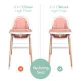 Children of Design 6 in 1 Classic High Chair with Cushion