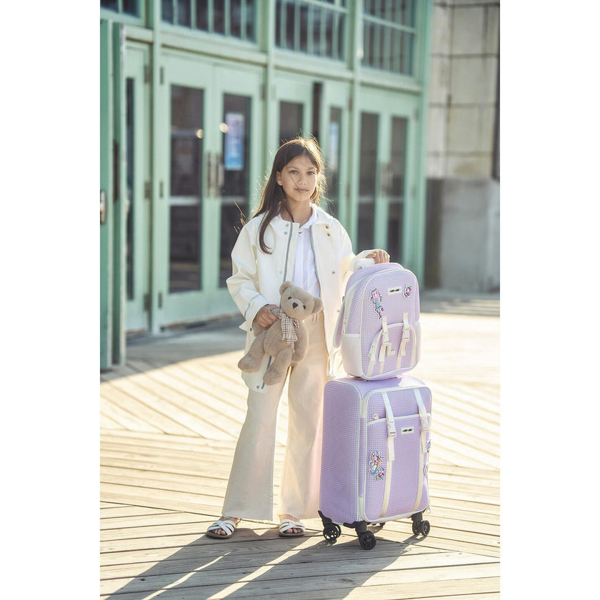 Kids Travel Suitcase Faded Lavender