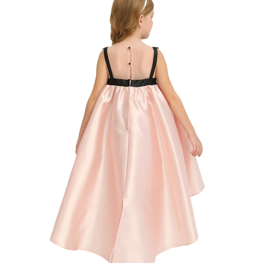 Pink Dress Black Bow Ophelia Dress