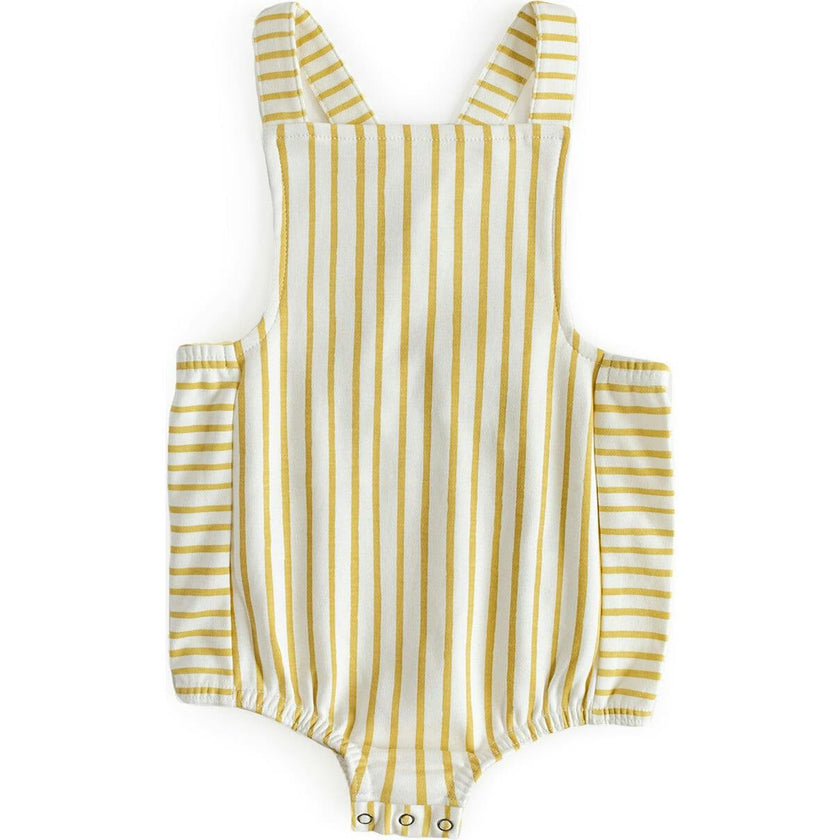 Criss-Cross Overall One-Piece, Yellow