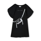 Black Snapshot Bag Dress