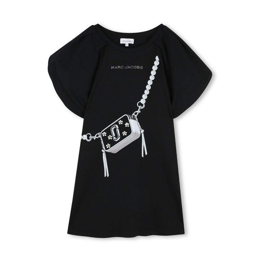 Black Snapshot Bag Dress