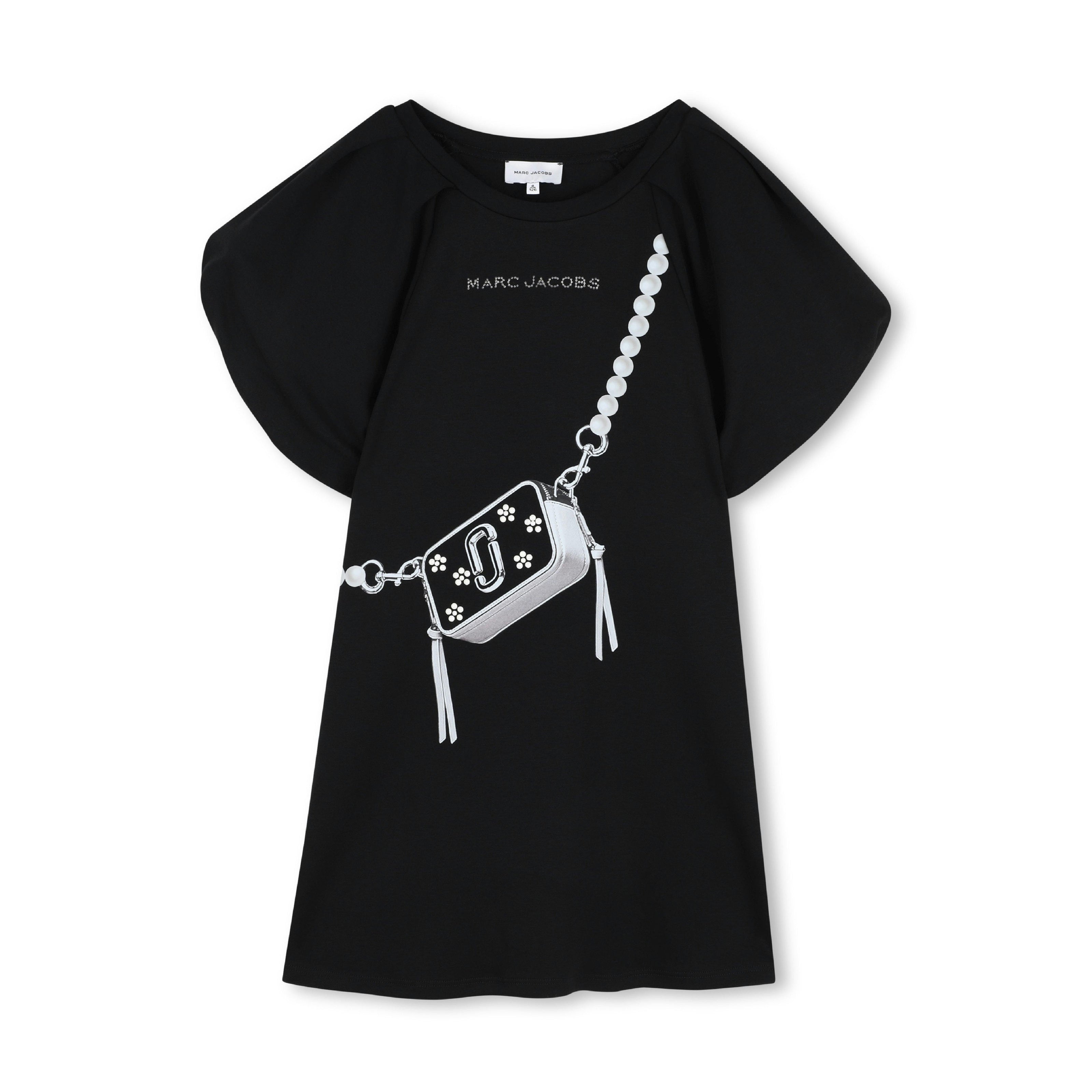Black Snapshot Bag Dress