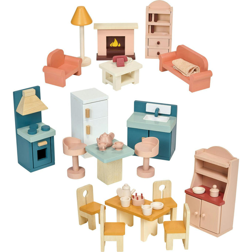 Dollhouse Downstairs Furniture Bundle