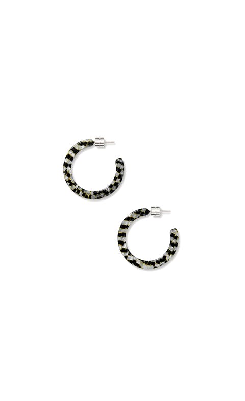 Mini Hoops in Perle Noir