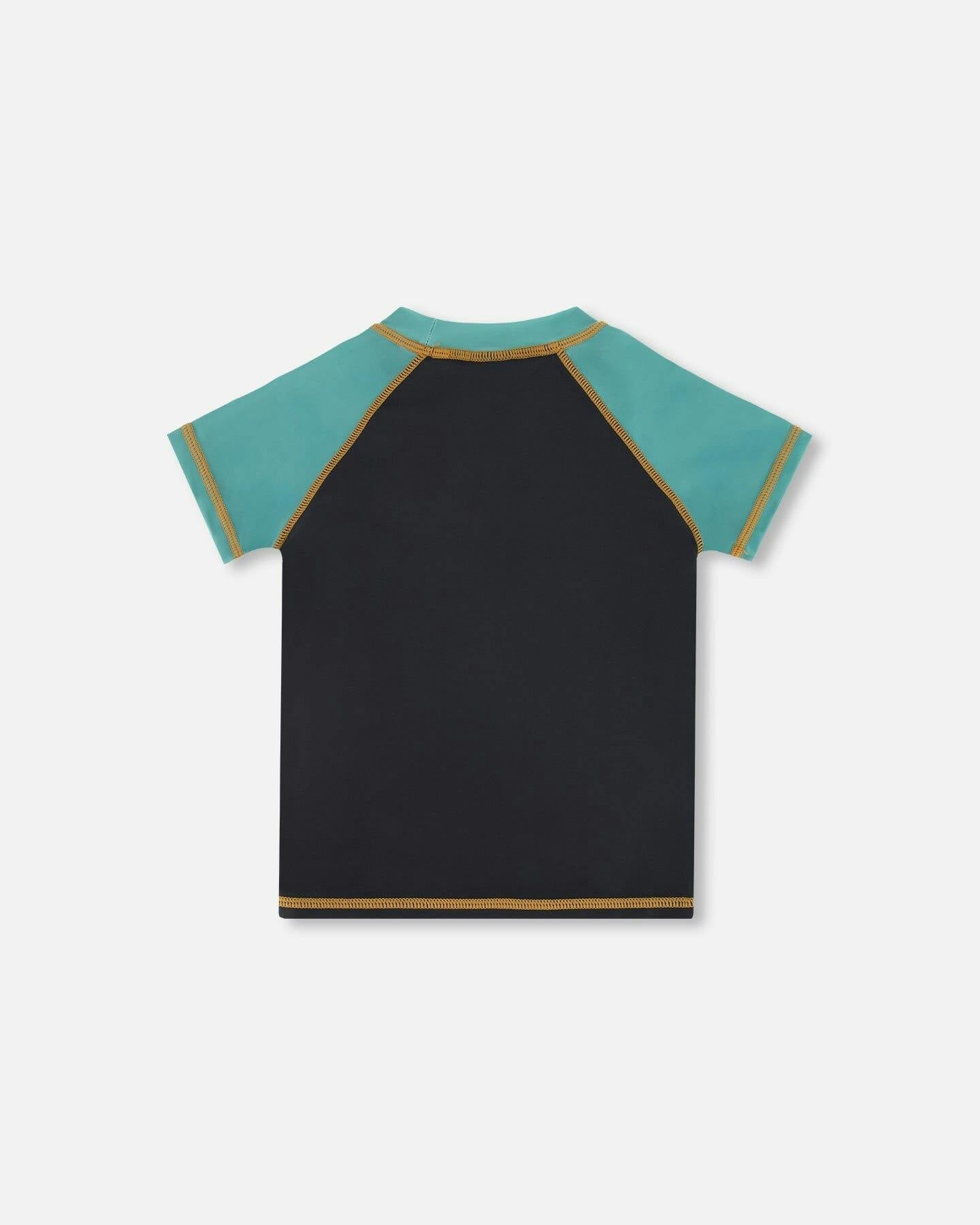 Short Sleeve Rashguard With Print Black