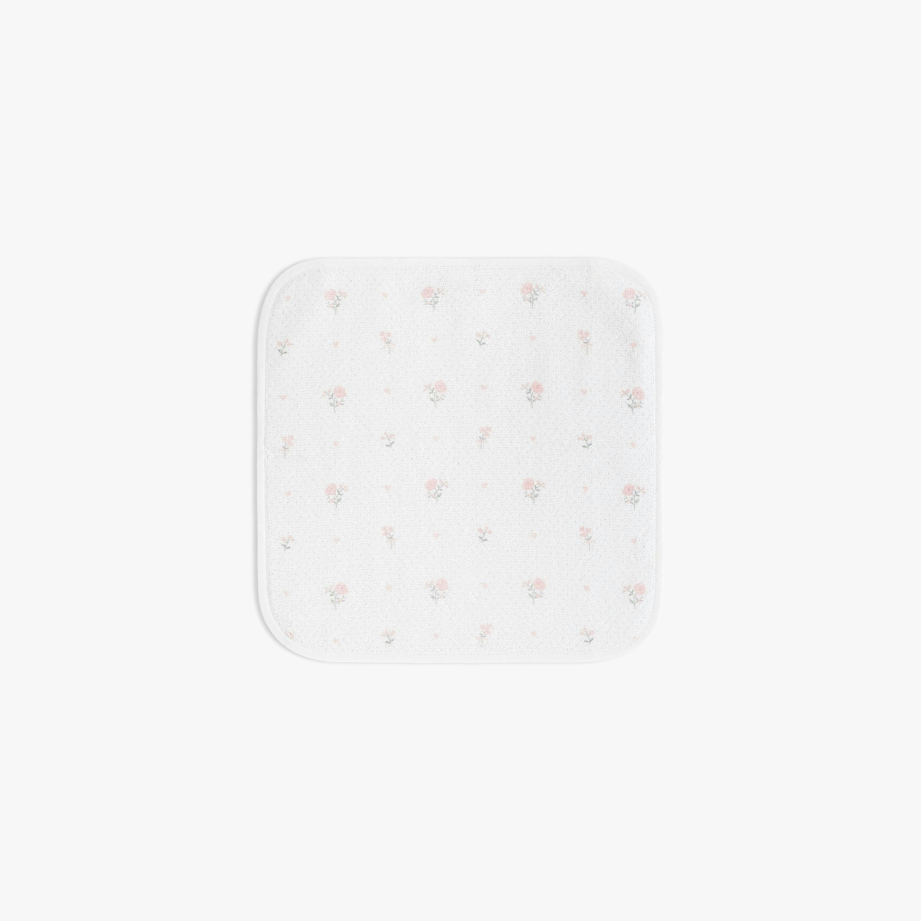 Ditsy Floral Washcloth - Pink