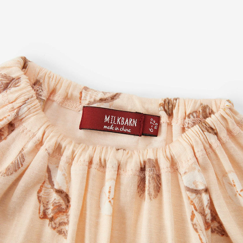 Seashells Bamboo Dress & Legging Set