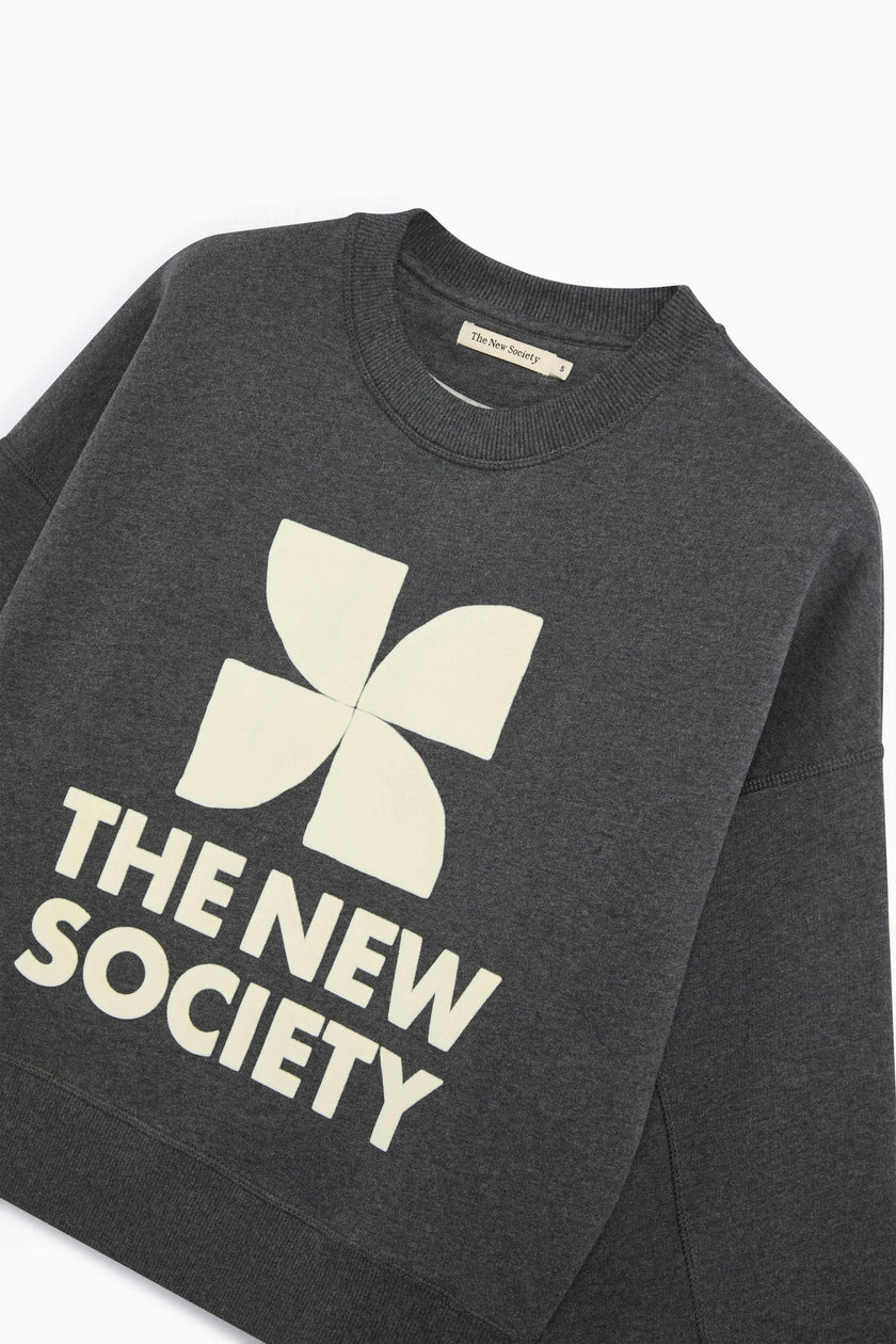 TNS Logo Woman Sweatshirt Dark Grey