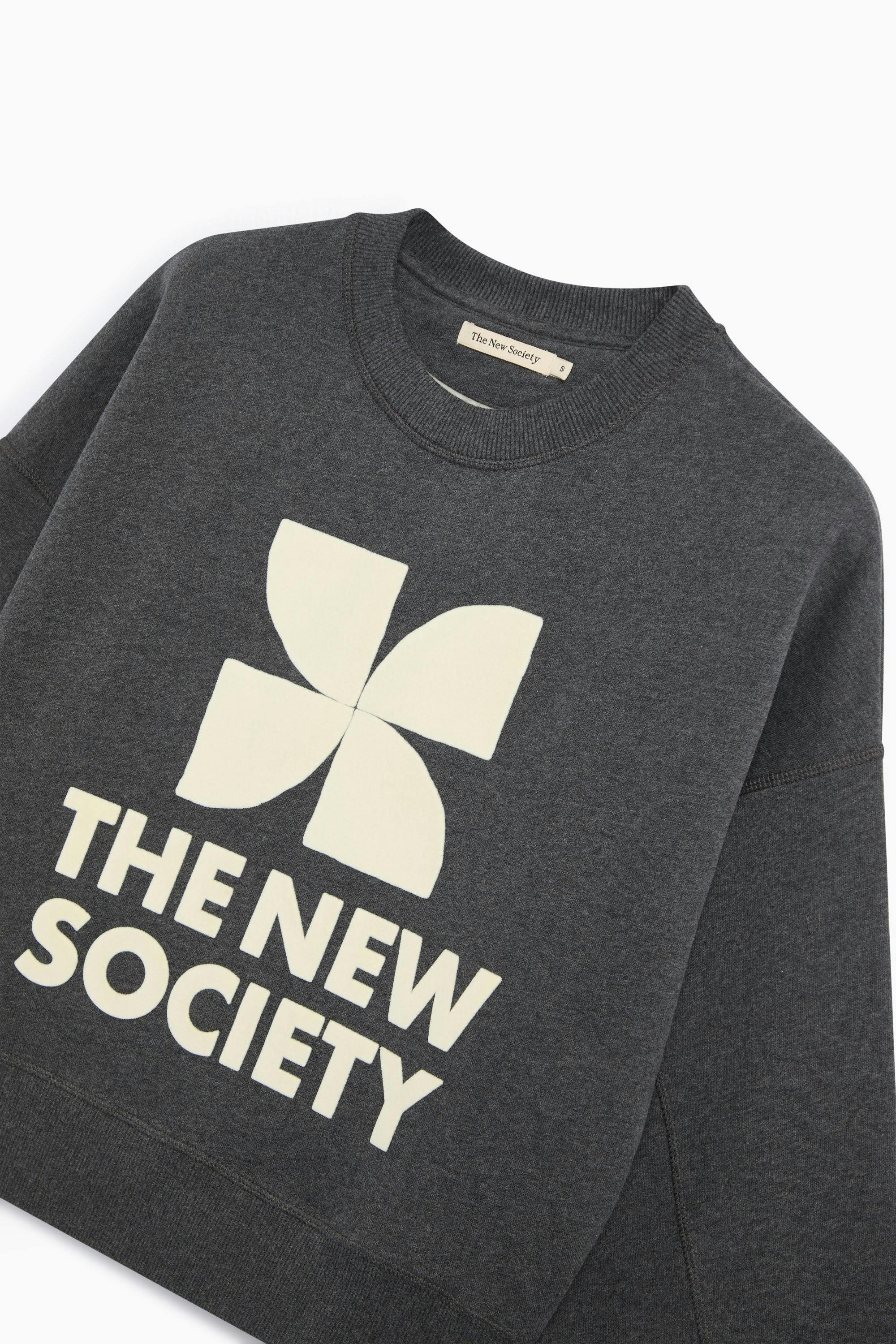 TNS Logo Woman Sweatshirt Dark Grey