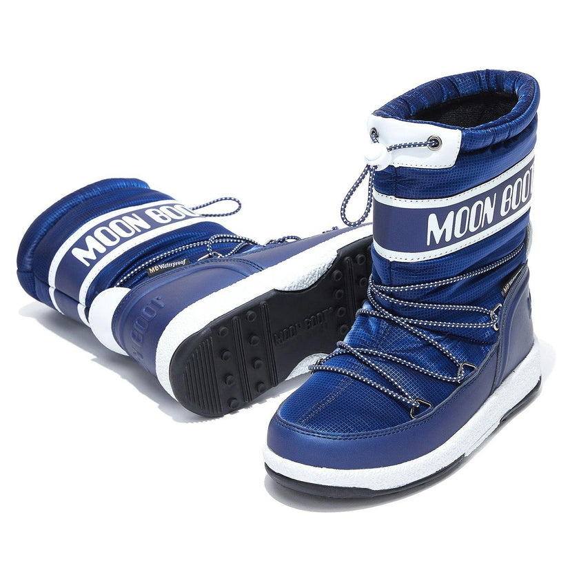 MOON BOOT Sport Junior Blue Ripstop Boots Blue