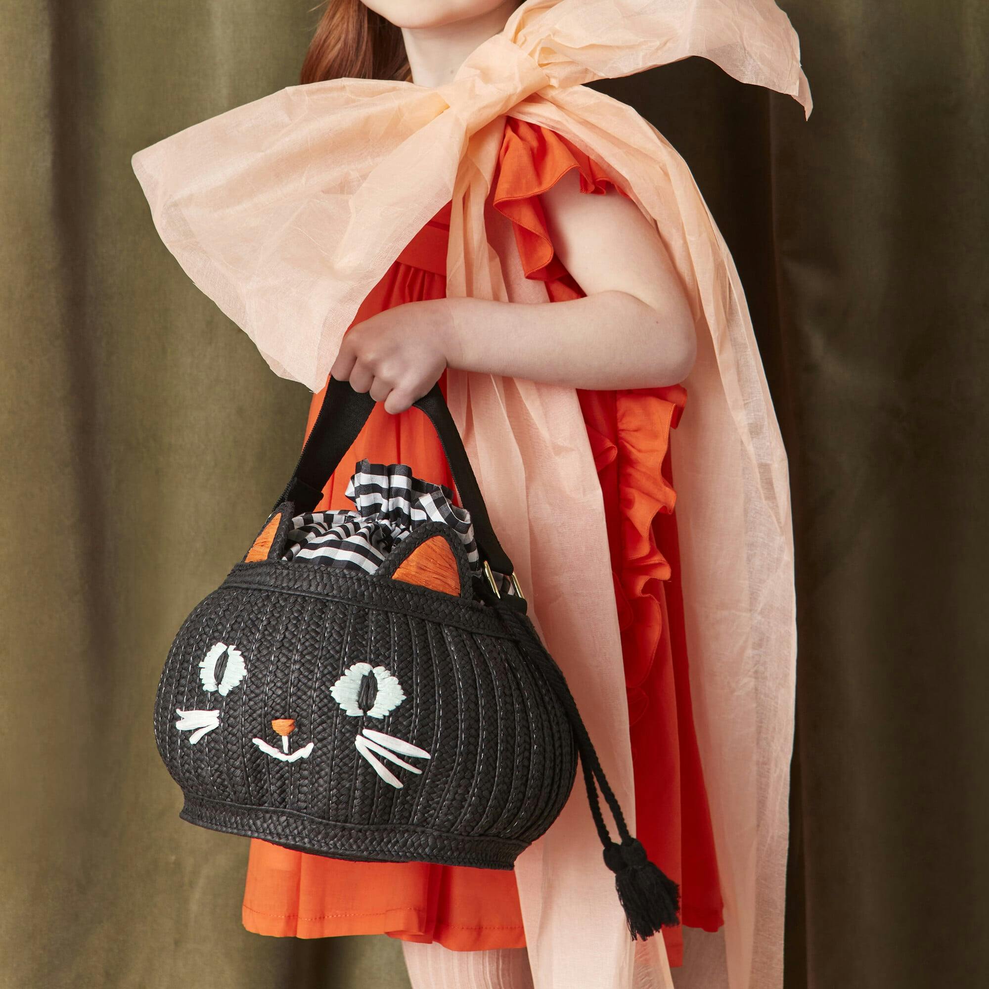 Trick Or Treat Cat Basket Bag
