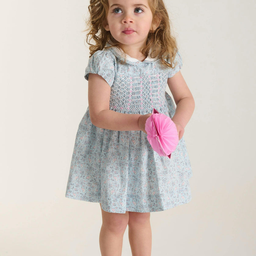Hand-Smocked Baby Dress - Aderyn
