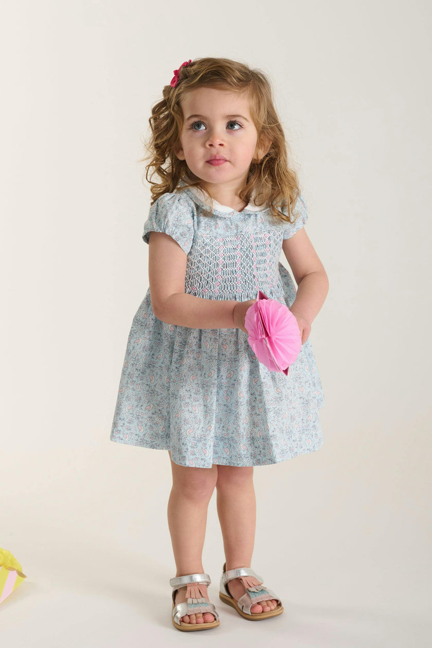 Hand-Smocked Baby Dress - Aderyn