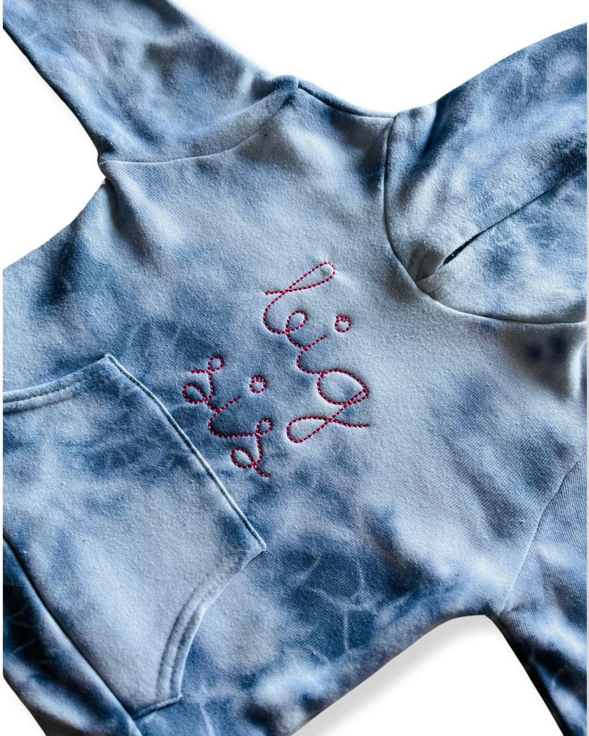 "big bro" + "big sis" Supersoft Marble Tie Dye Hoodie