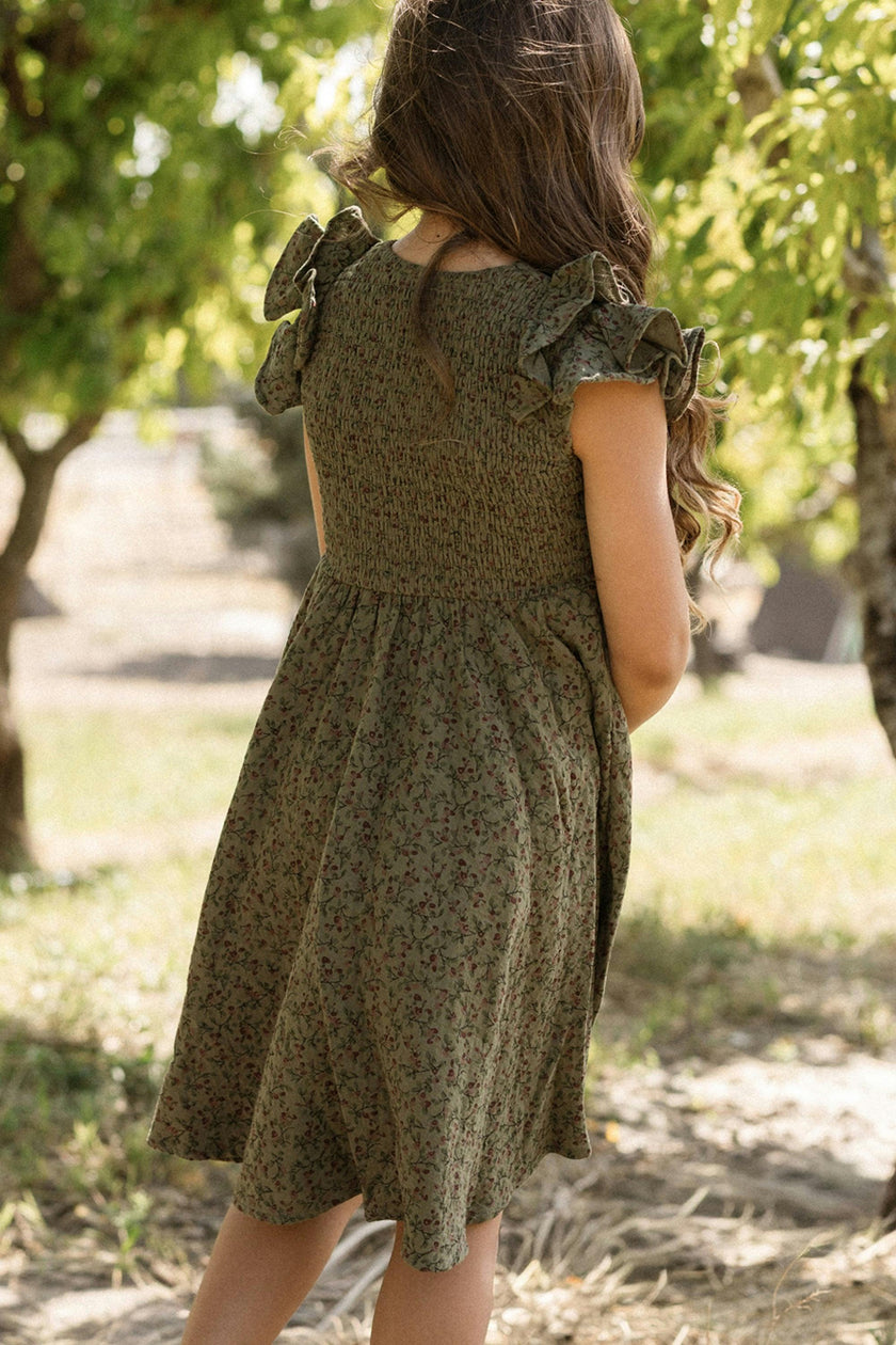 Mini Hattie Dress in Woodland Floral