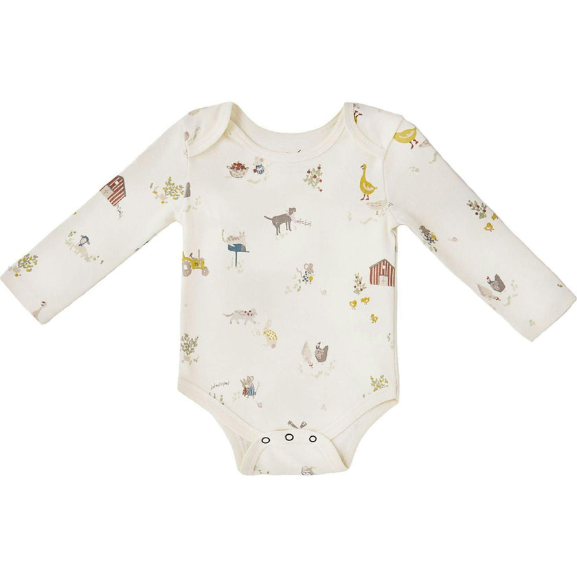 Lap Shoulder One-Piece, Natural