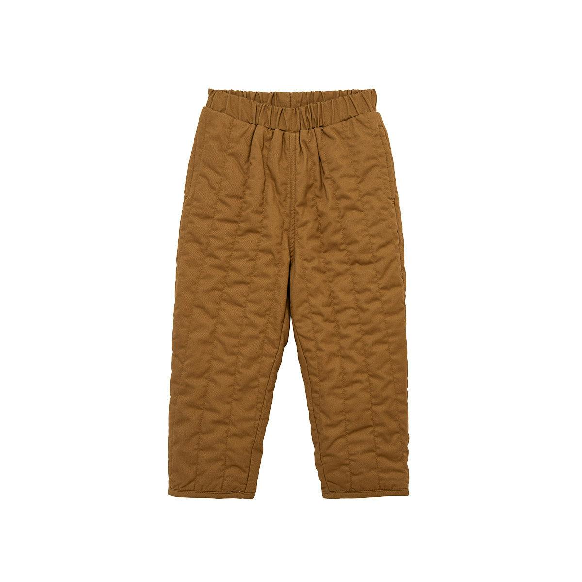 Golden Brown Quilted Pants