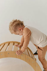 Boys Long Sleeve Colorblock Pocket Shirt in Slate Mist