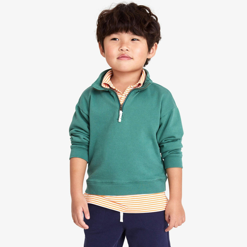 Kids quarter zip sweatshirt