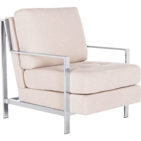 Walden Tufted Linen Accent Chair