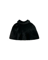Black Faux Fur Cape