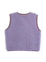 children's merino wool vest - lilac cloud