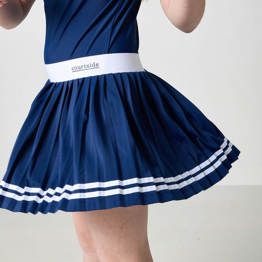the girls league navy skort