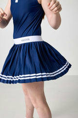 the girls league navy skort