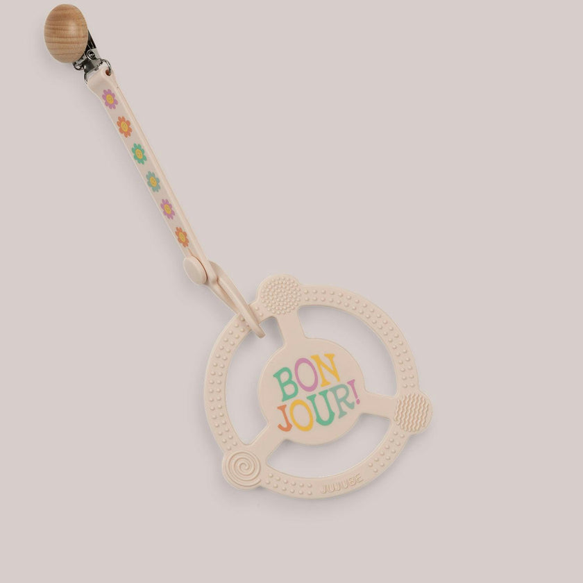 Studio Oh! Silicone Teether Ring With Detachable Clip
