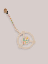 Studio Oh! Silicone Teether Ring With Detachable Clip