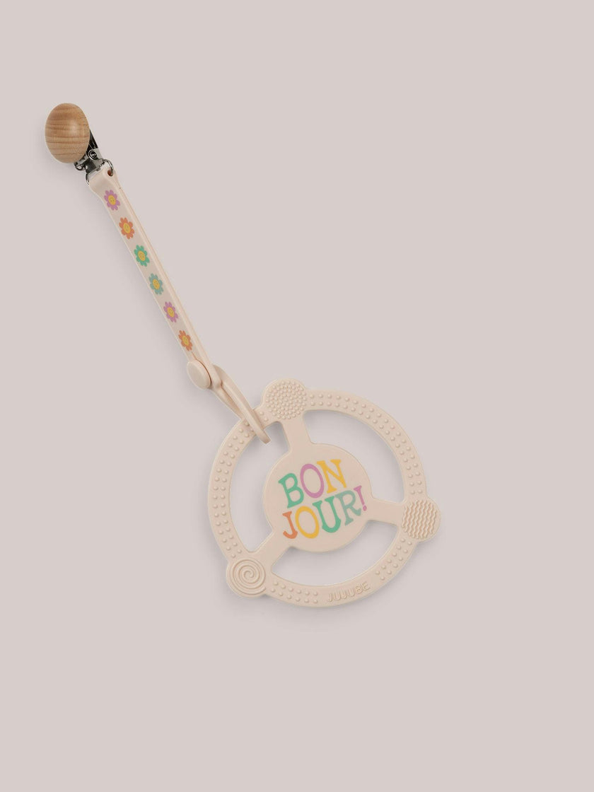 Studio Oh! Silicone Teether Ring With Detachable Clip