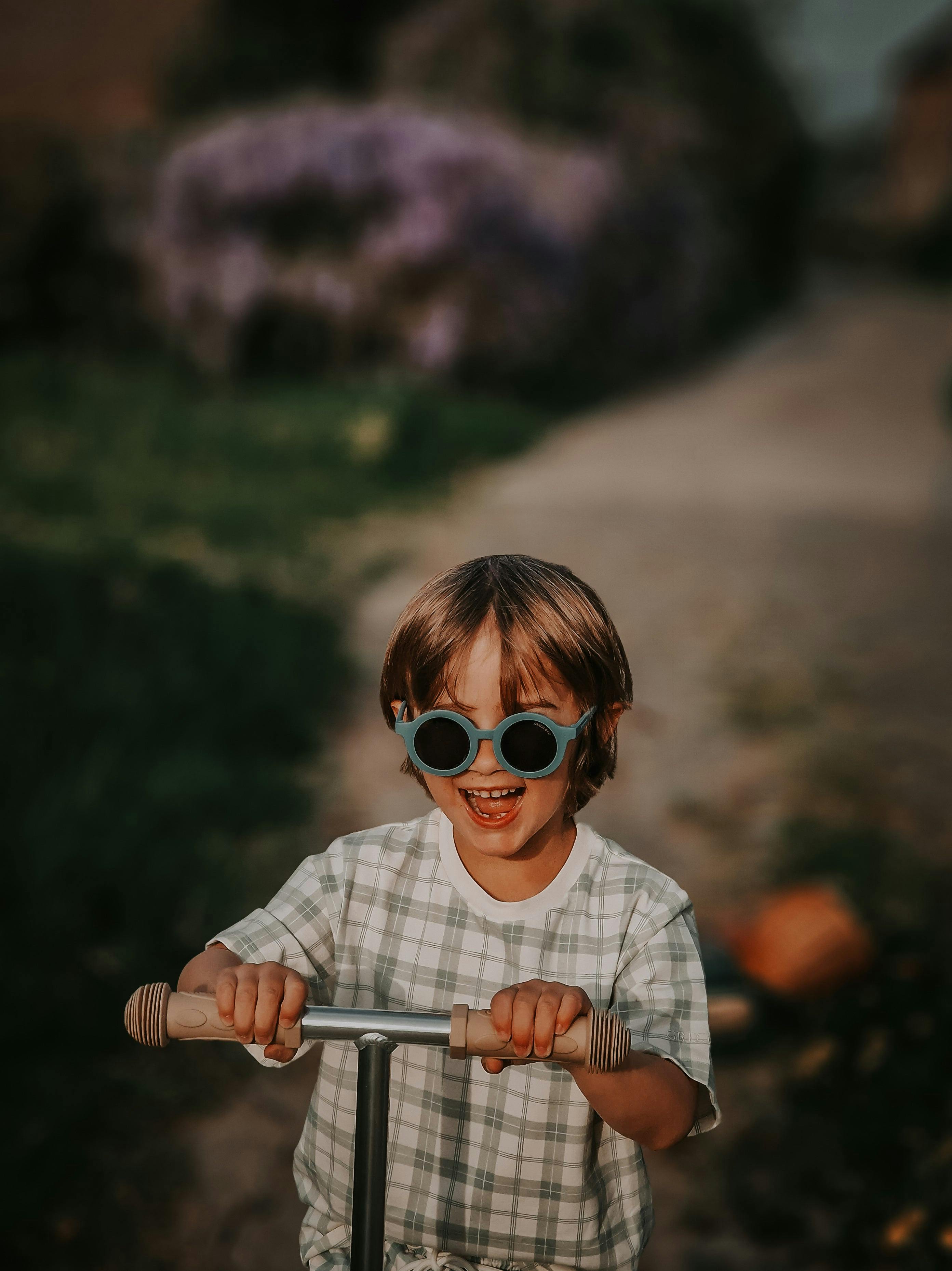 Original Round Sustainable Sunglasses | Bio-Based Bendable Polarized | Fern