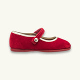 Golden Trim Mary Jane | Red Velvet
