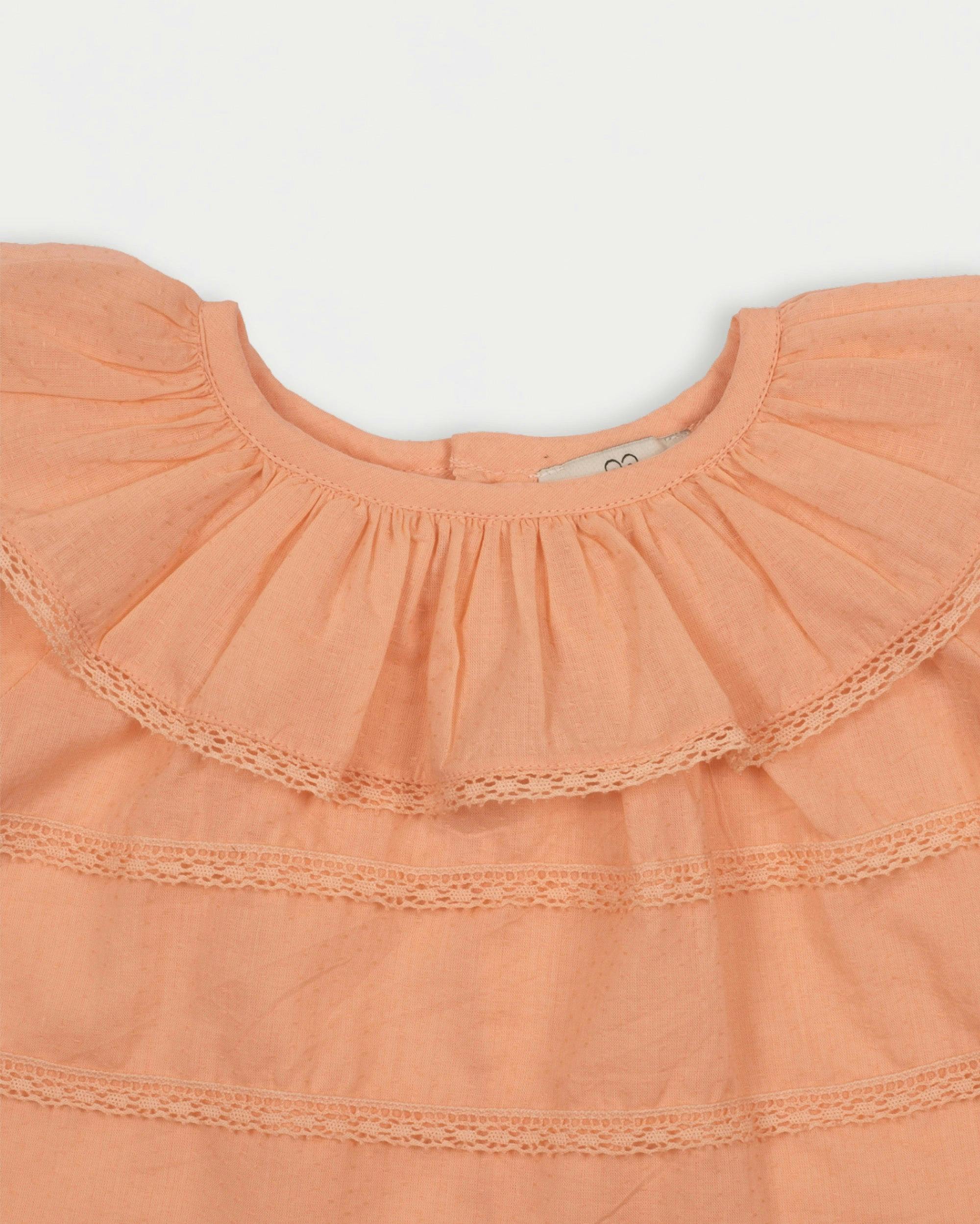 Daisy Baby Blouse & Bloomer Set - Dusty Pink