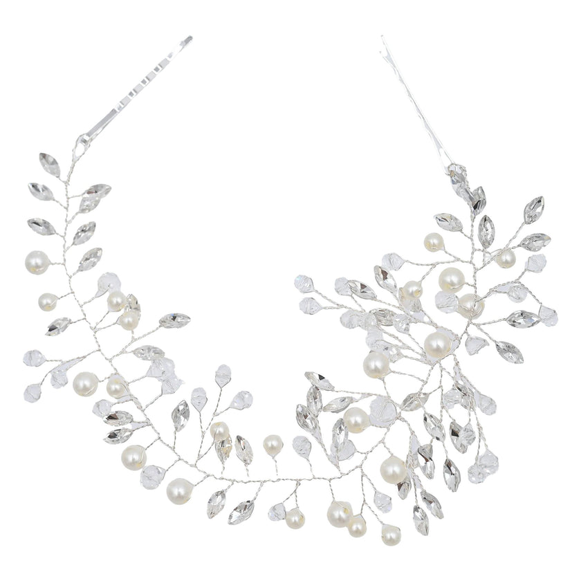 Crystal Glimmering Pearl Hair Vine