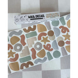 Peel & Stick Fabric Wall Stickers - Abstract Shapes (Earth