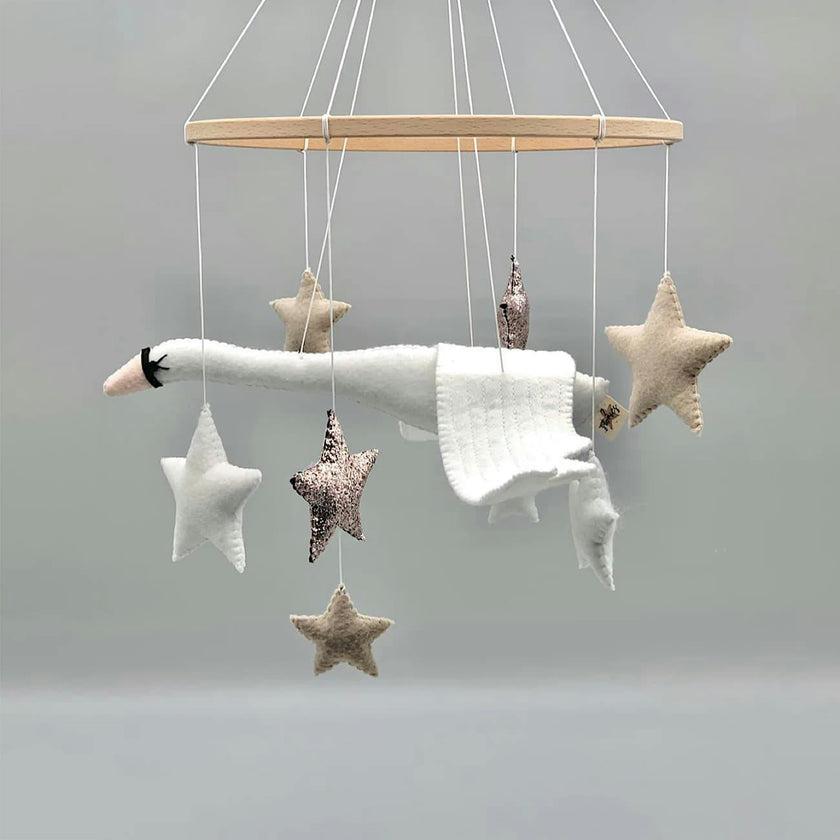 Swan Baby Mobile