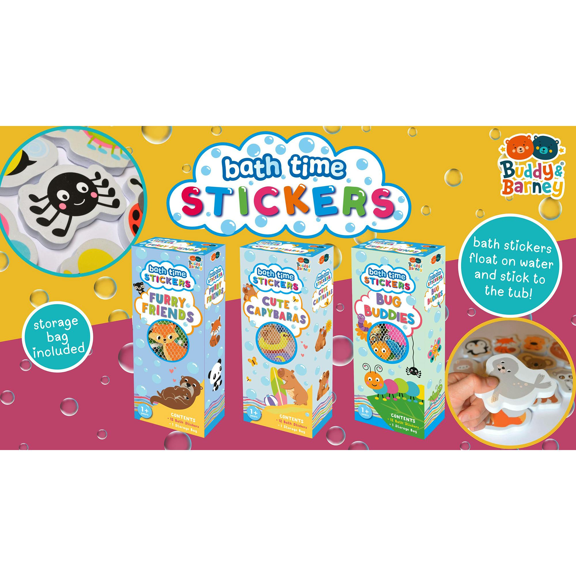 Bath Time: Stickers - Bug Buddies