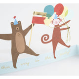 Animal Parade Concertina Card