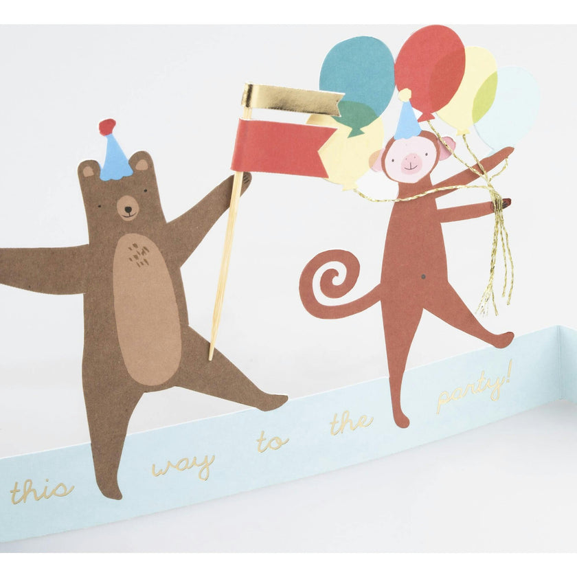 Animal Parade Concertina Card