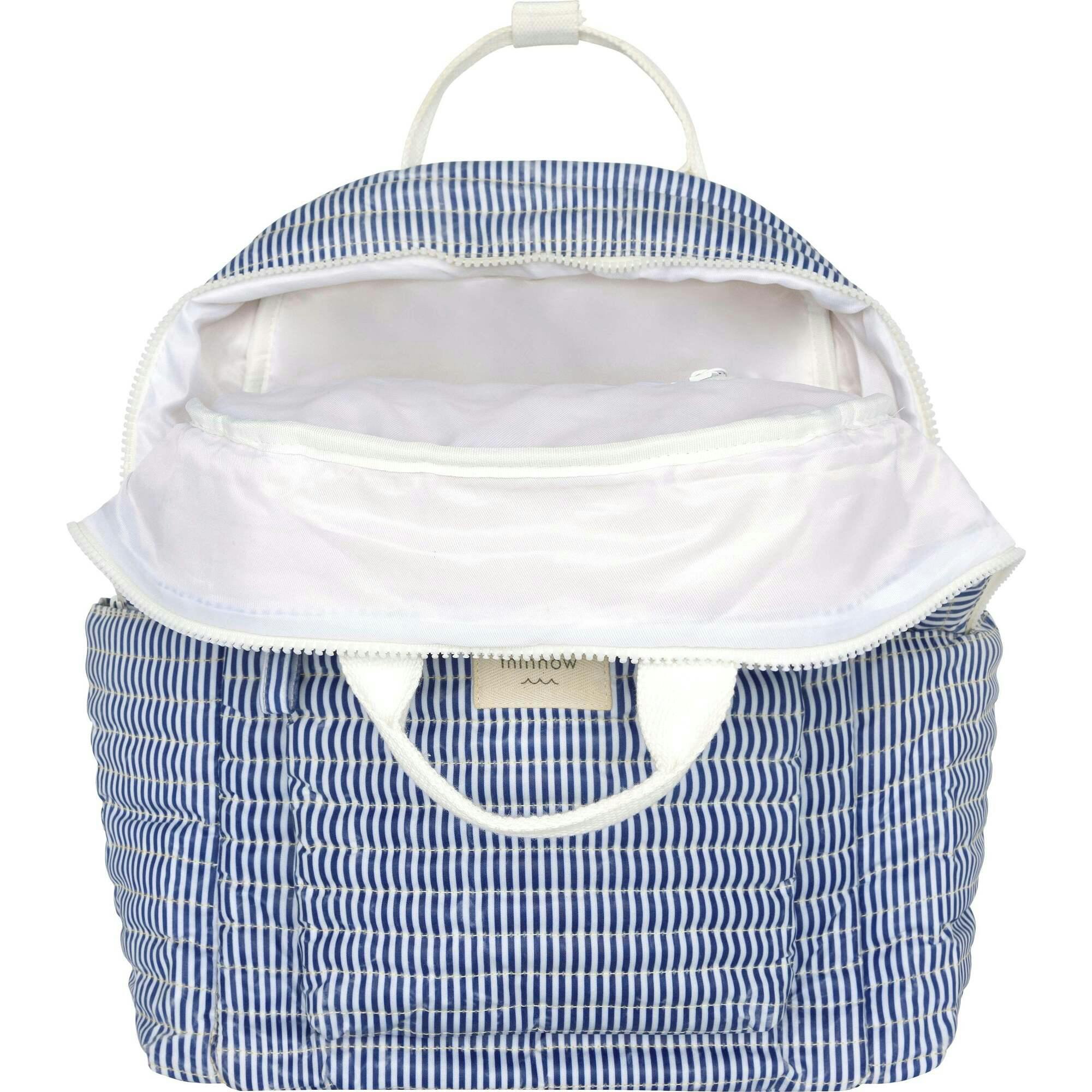 Navy Stripe Everyday Coated Backpack