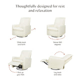 Babyletto Cali Flange Recliner and Swivel Glider