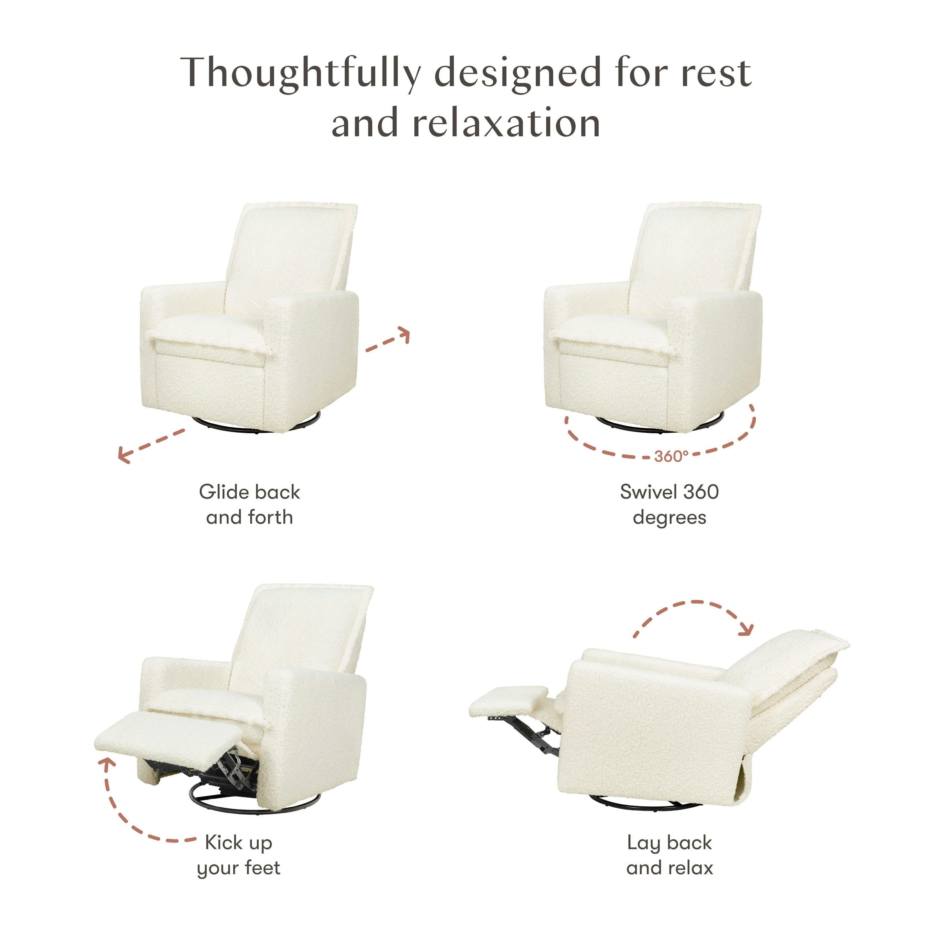 Babyletto Cali Flange Recliner and Swivel Glider
